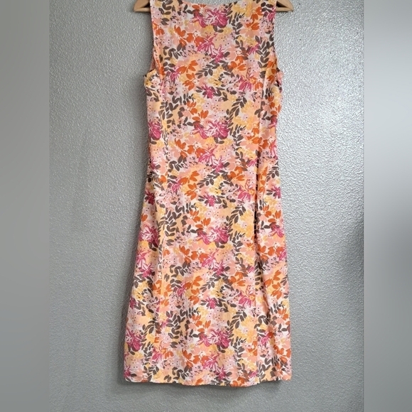 J. Jill Sleeveless Floral Print Midi Dress Size 12 - Picture 9 of 9